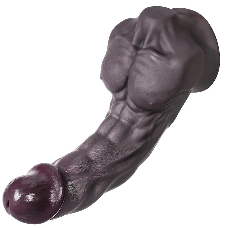 10.23" Inch Silicone Dildo with Chest Muscles