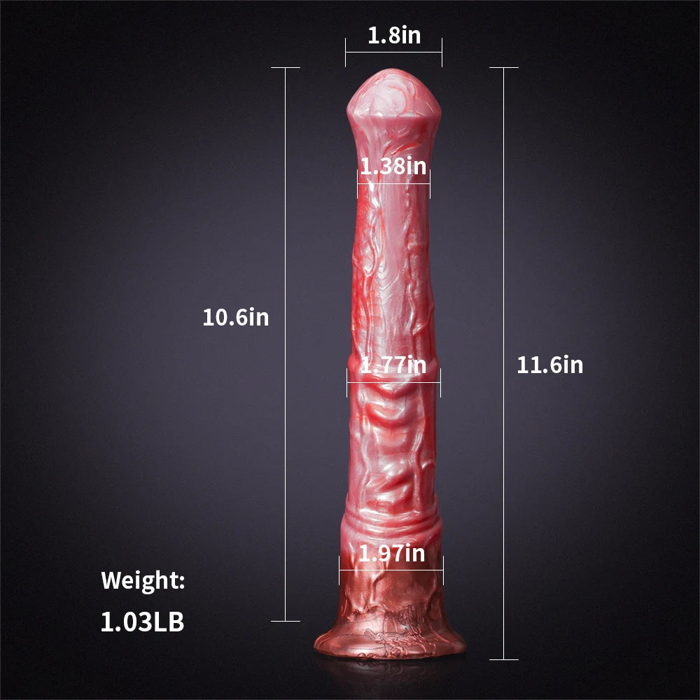 11.61Inch Soft Realistic Silicone Horse Dildo