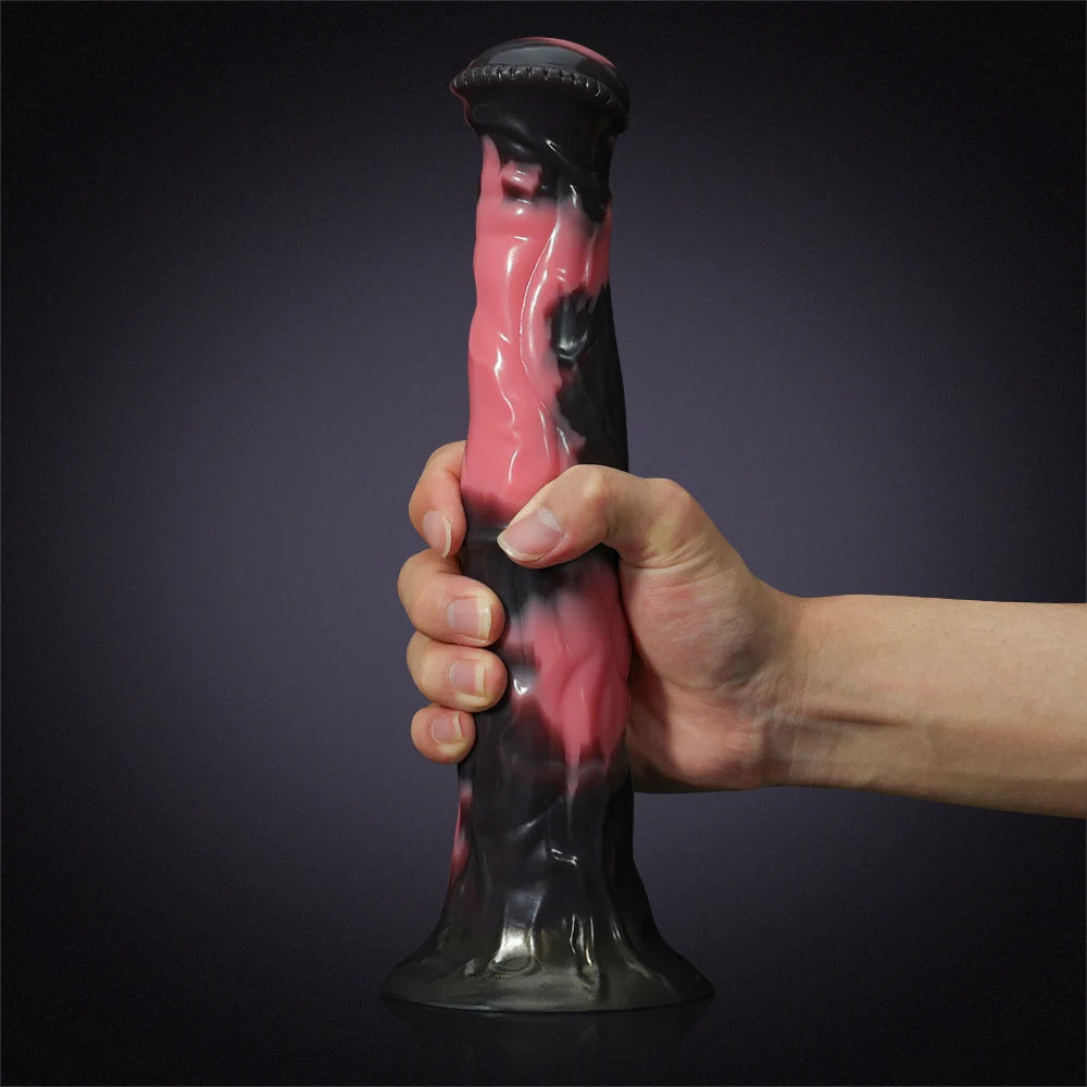 12Inch Ultra Lifelike Trumpet Head Silicone Horse Dildo