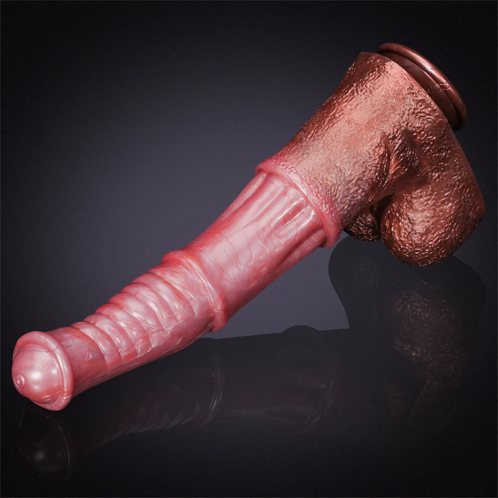 13.77Inch Lifelike Ultra Long Silicone Horse Dildo