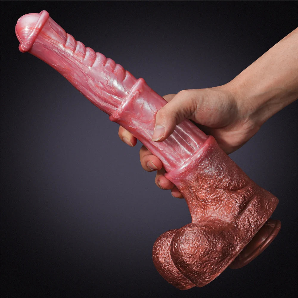 13.77Inch Lifelike Ultra Long Silicone Horse Dildo