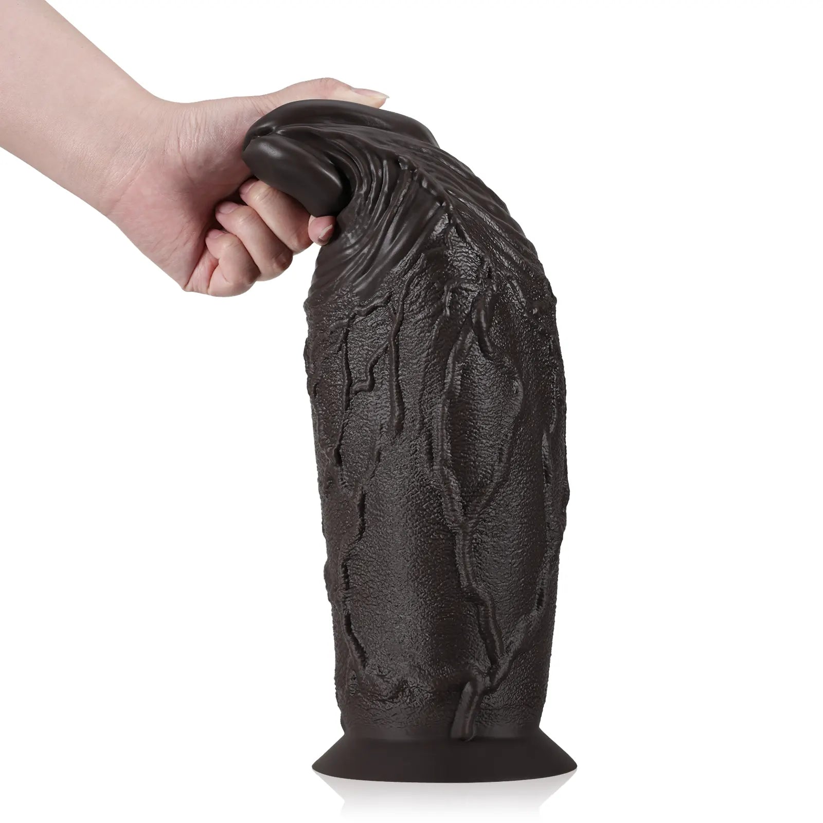 14.76" Huge Fat Black Anal Dildo
