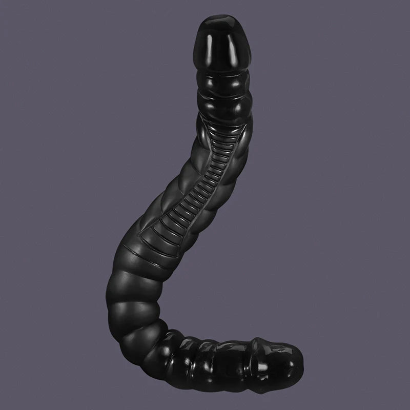 16.9Inch Ribbed Sensual Double-Ended Dildo