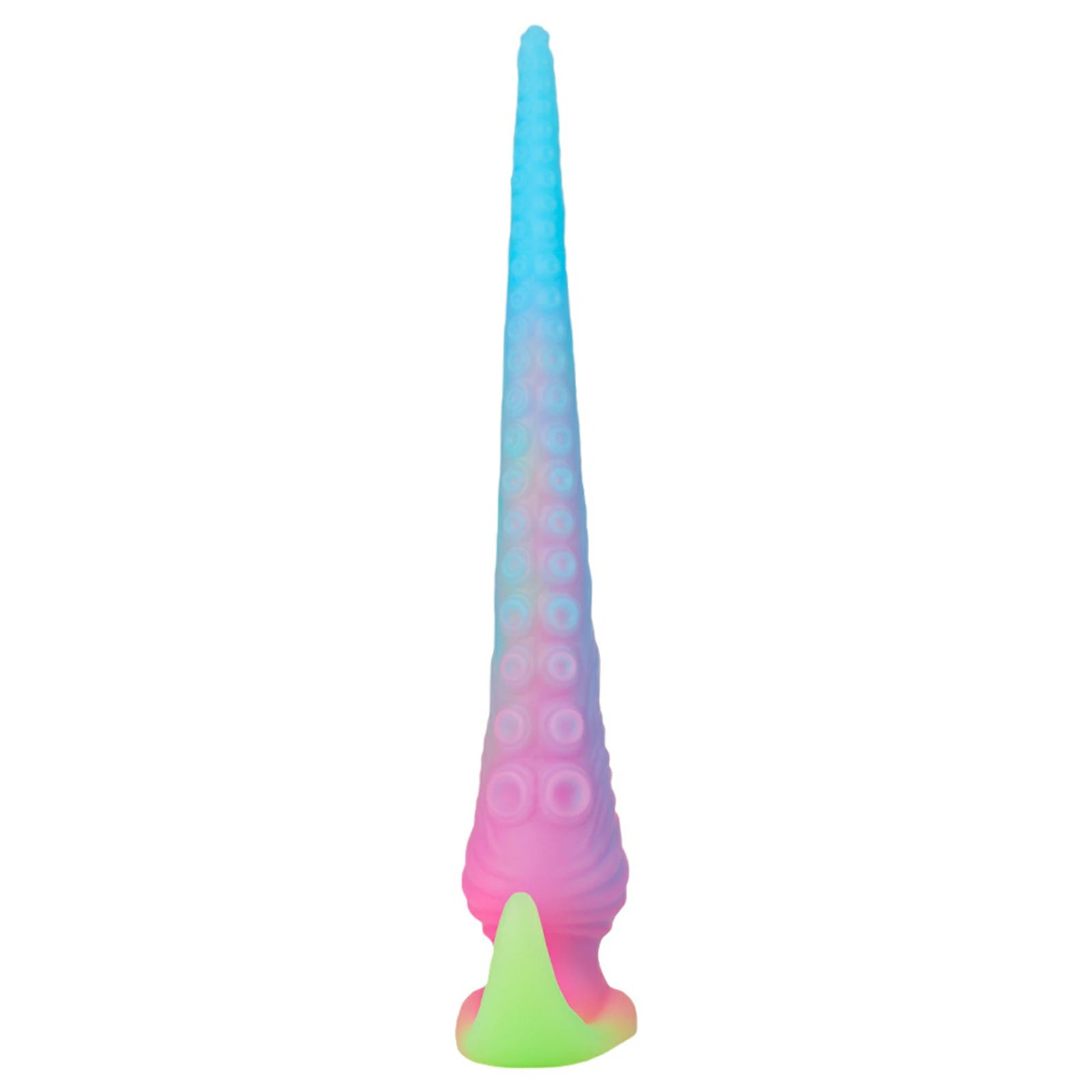 17.5 Inch Fantasy Tentacle Dildo Glow in the Dark Spiked Texture Anal Vaginal Play