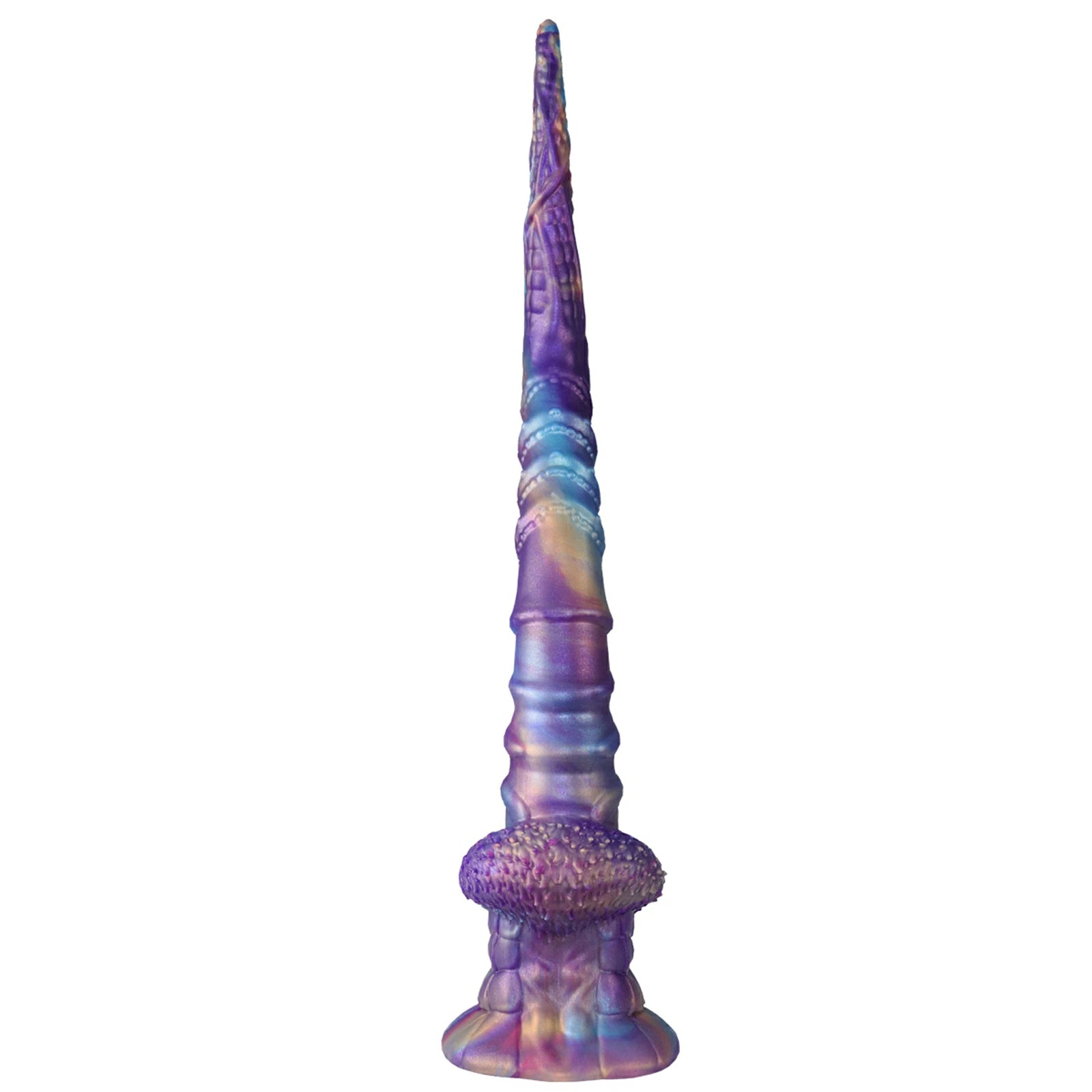 17.5 Inch Fantasy Tentacle Dildo Ocean Swirl Texture Suction Cup Base