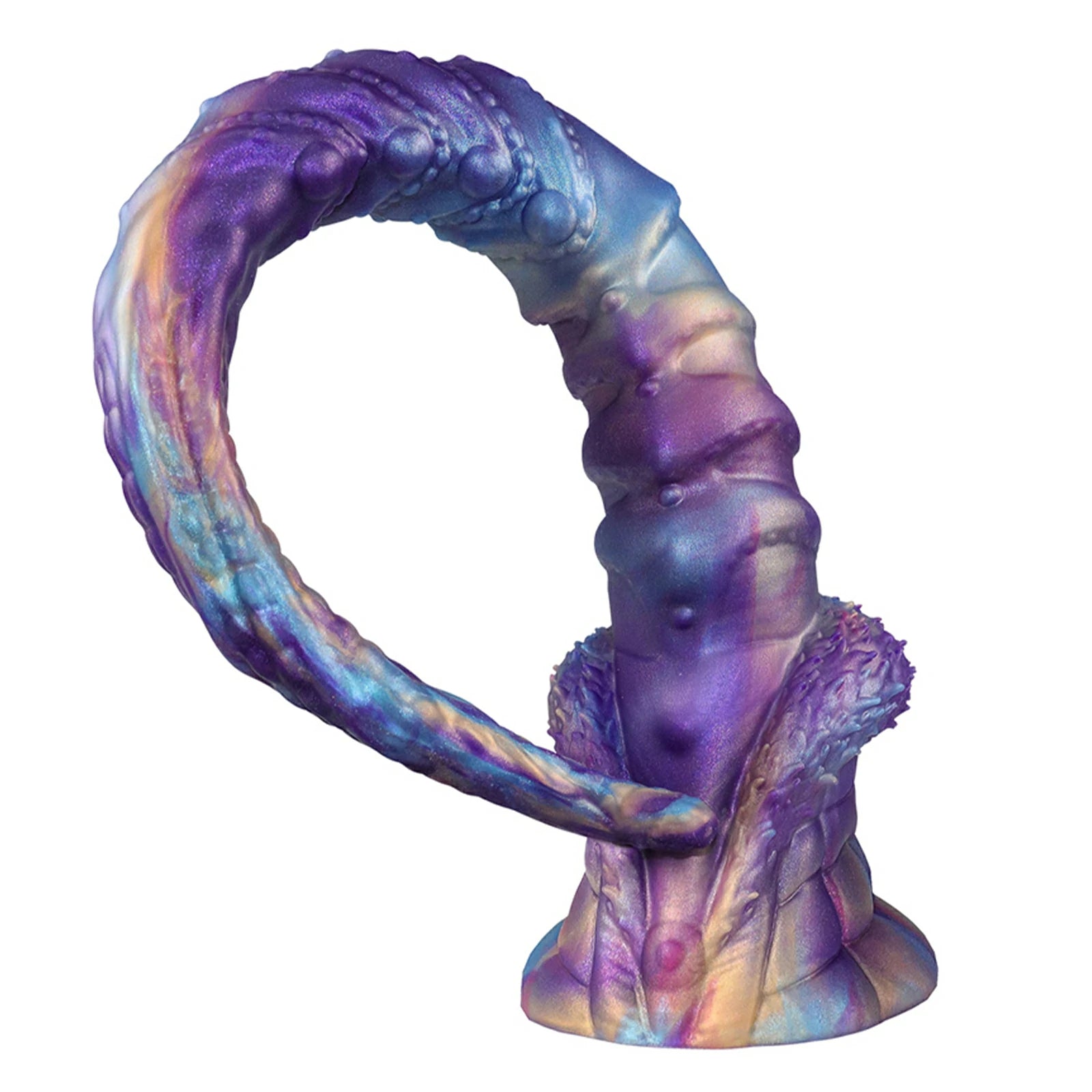 17.5 Inch Fantasy Tentacle Dildo Ocean Swirl Texture Suction Cup Base