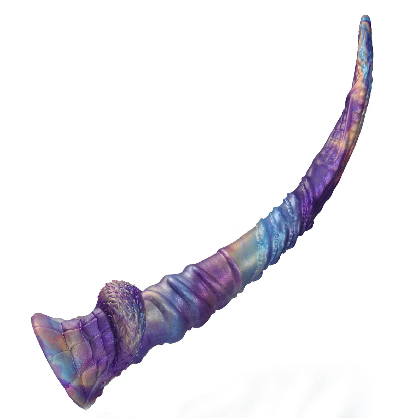 17.5 Inch Fantasy Tentacle Dildo Ocean Swirl Texture Suction Cup Base