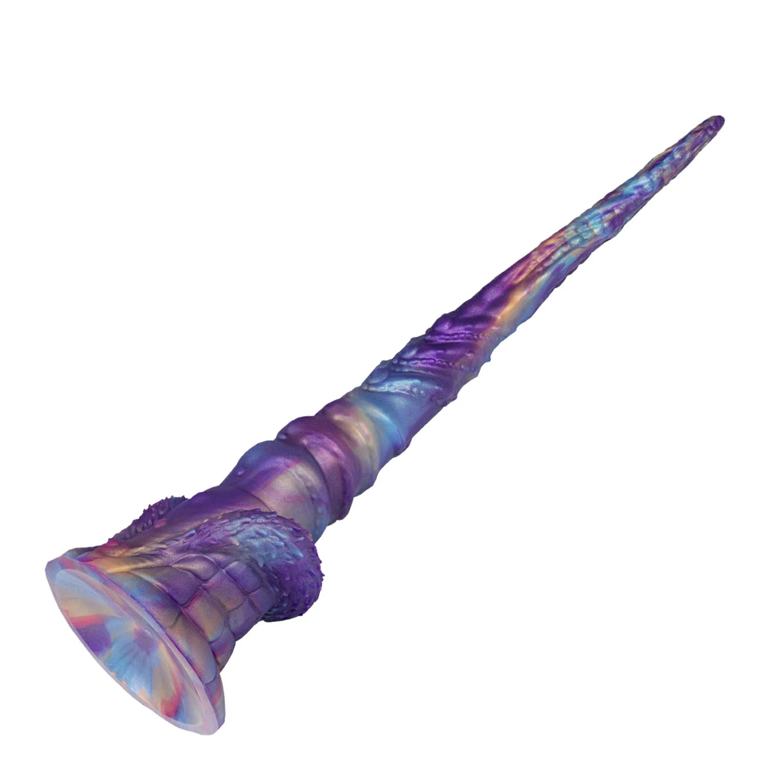 17.5 Inch Fantasy Tentacle Dildo Ocean Swirl Texture Suction Cup Base