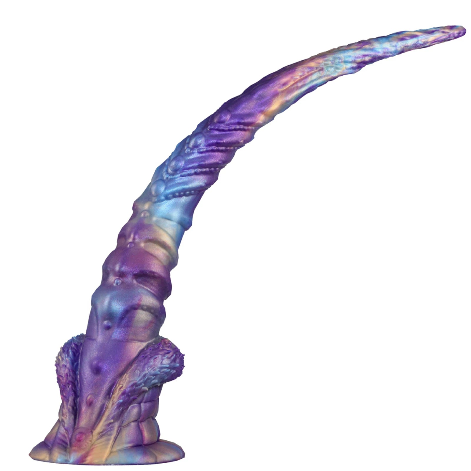 17.5 Inch Fantasy Tentacle Dildo Ocean Swirl Texture Suction Cup Base