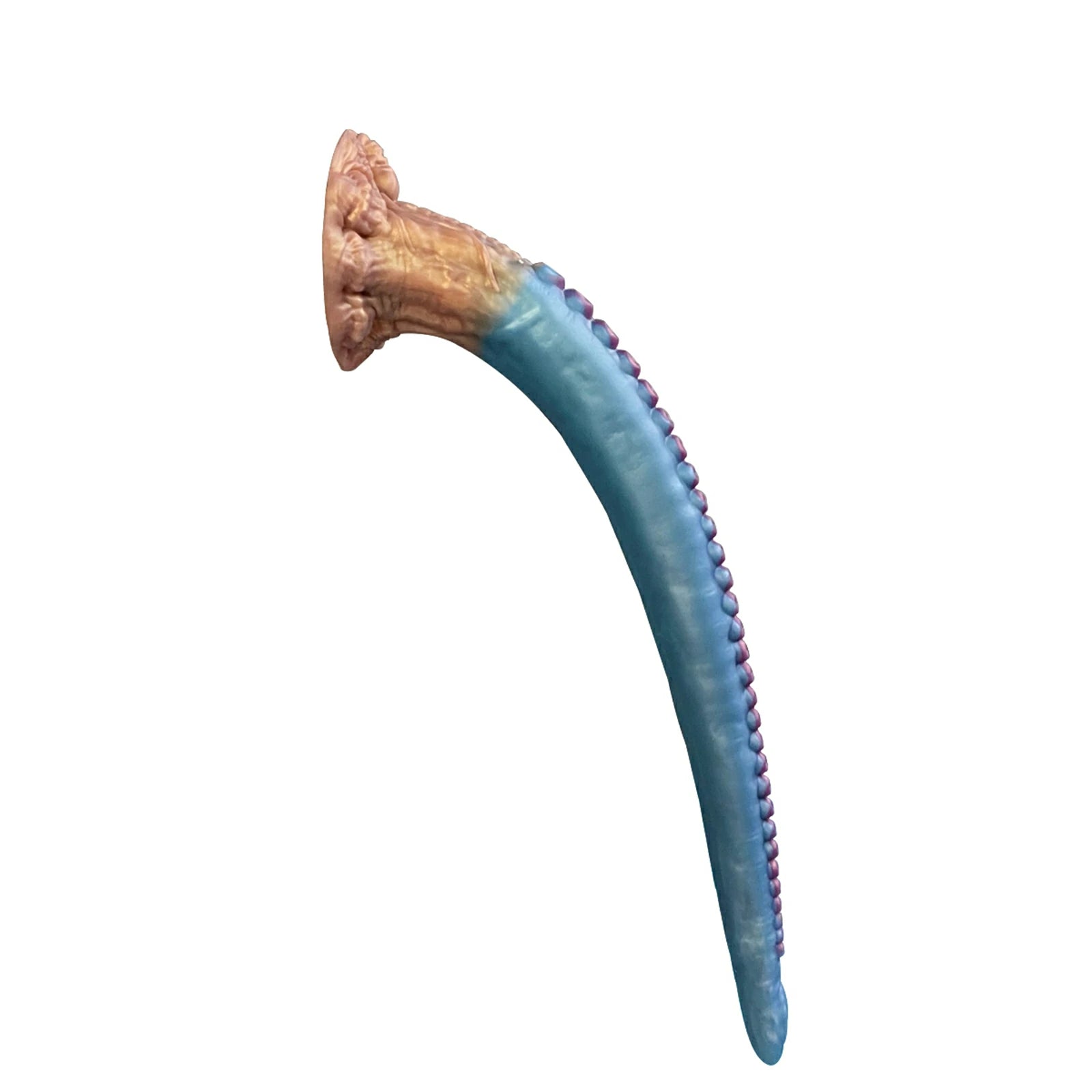 18.5 Inch Celestial Blue Tentacle Dildo Eldritch Curves Skull Crafted Suction Base