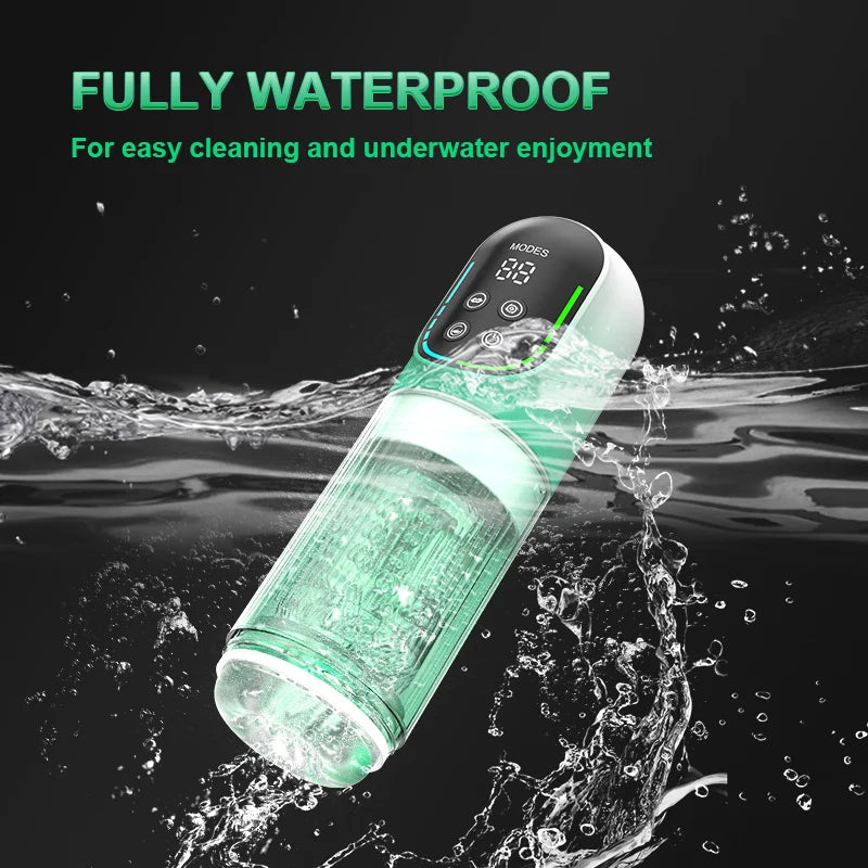 4 In 1 Multi-Function Male Waterproof Automatic Stroker Masturbator