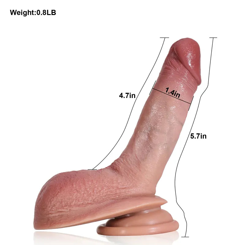 5.7" Real Flesh Small Soft Beginner Dildo