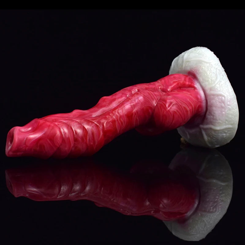7.87Inch Lifelike Silicone Crankshaft Dog Dildo