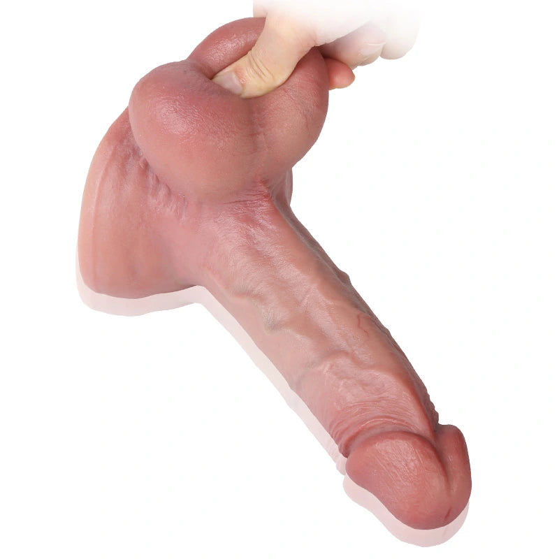 7.95" Ultra Realistic Silicone Dildo with Sexy Balls