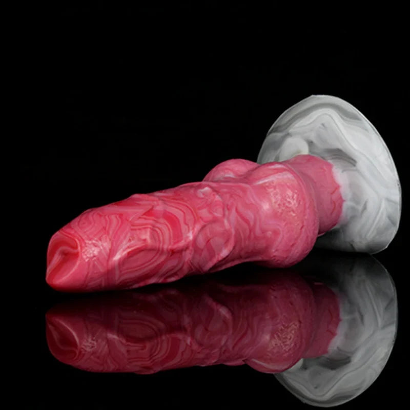 8.15Inch Extra Large Knot Silicone Dog Dildo - Lovetoyshub