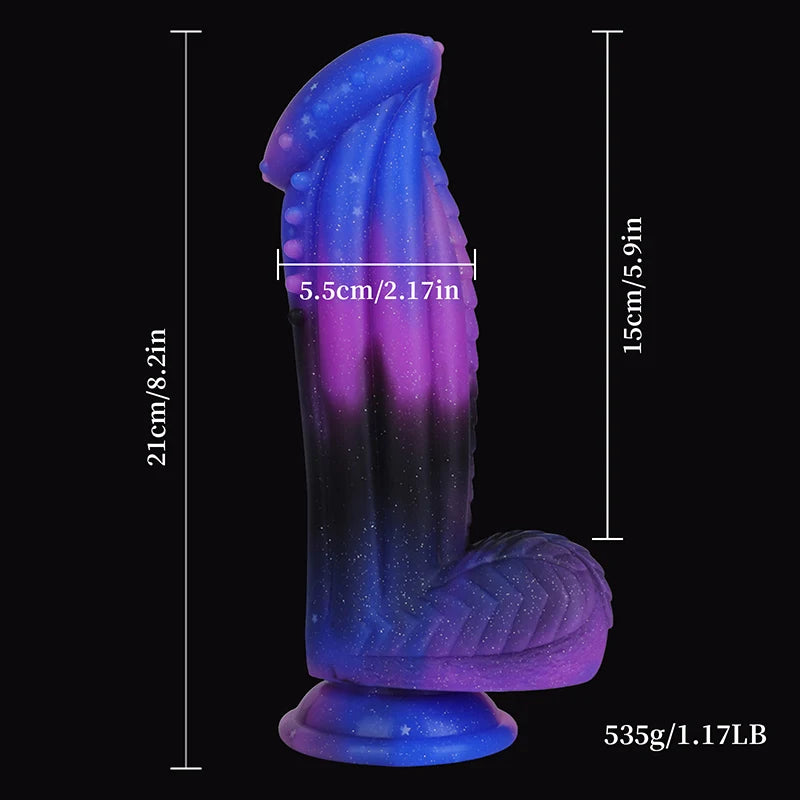 8.27Inch Large Alien Silicone Monster Dildo