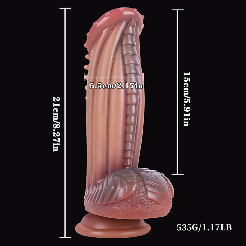 8.27Inch Large Alien Silicone Monster Dildo