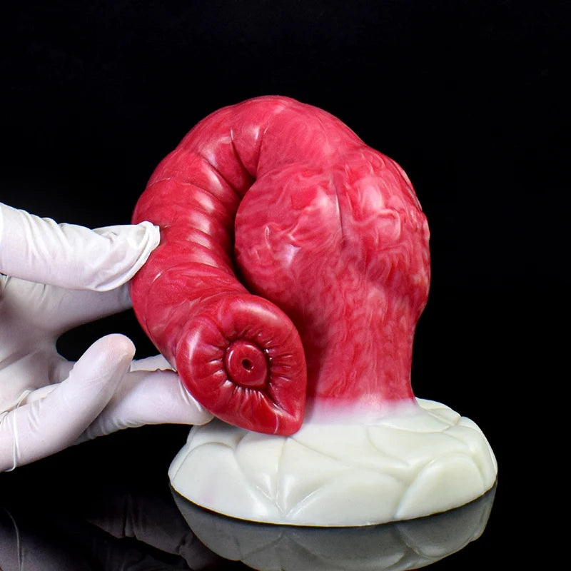 9.25Inch Mixed Color Silicone Wolf Dog Knot Dildo