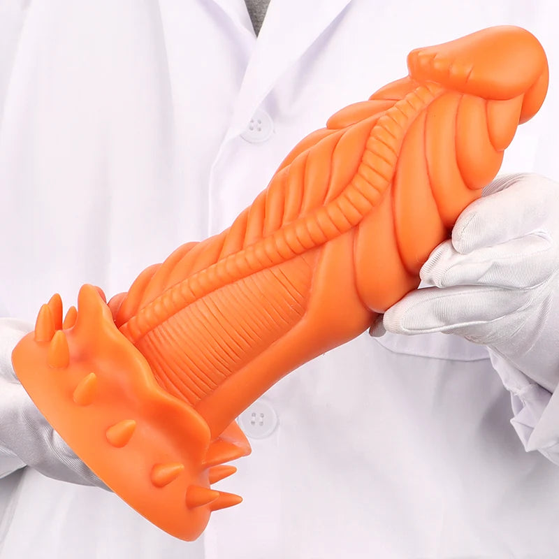 9.84Inch Ultra Chubby Silicone Dragon Dildo