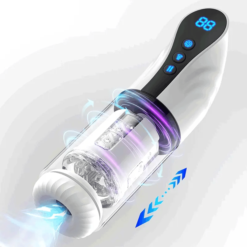9 Sucking Rotating Thrusting Deep Insertion Auto Stroker with Handle -Lovetoyshub 9 Sucking Rotating Thrusting Deep Insertion Auto Stroker with Handle -Lovetoyshub