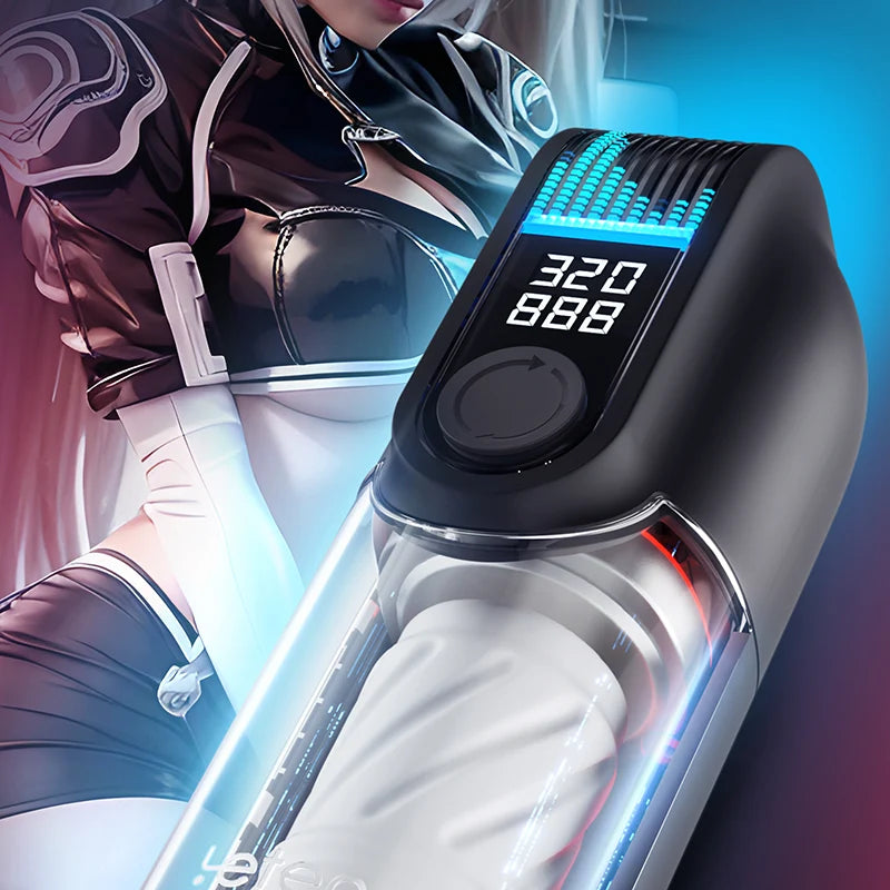 9 Voice & Scene Intelligent Auto Stroker Dual Heated Penis Trainer