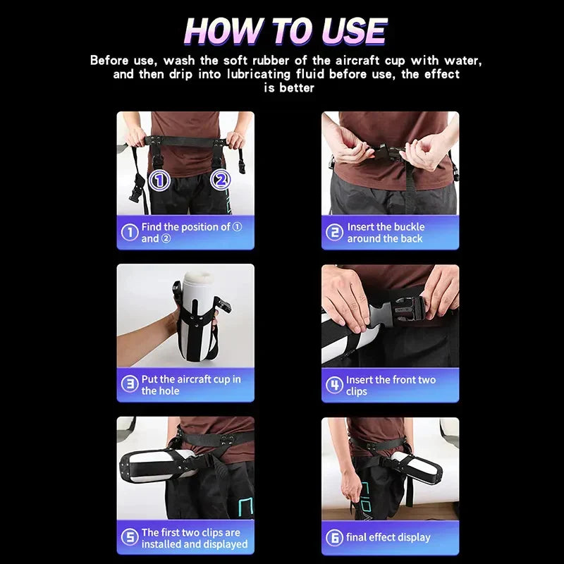 Adjustable Wearable Strap for Masturban Cup