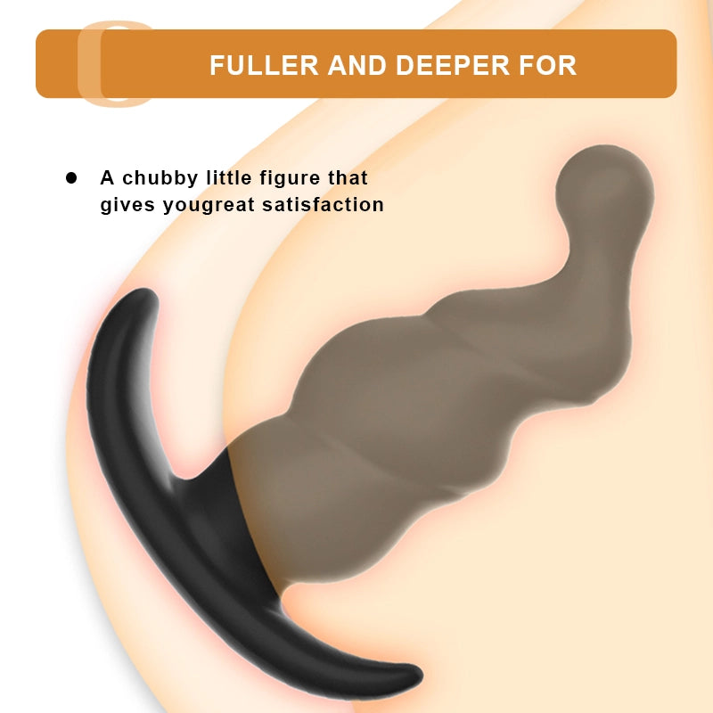 3Pcs Spiral Silicone Butt Plugs Set