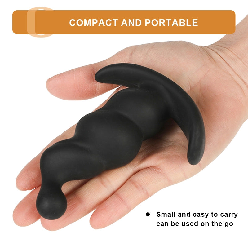 3Pcs Spiral Silicone Butt Plugs Set