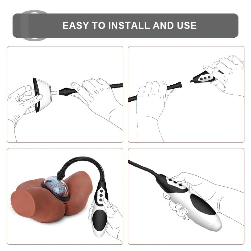 2 in 1 Female Automatic Vacuum Suction Pussy Pump