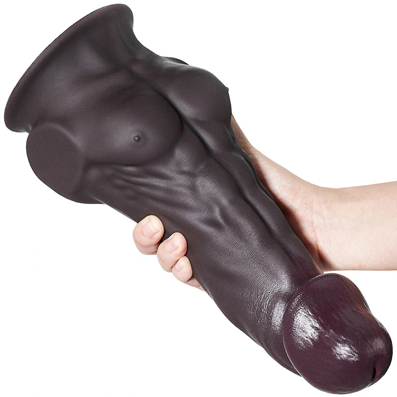 11" Lifelike Silicone Big Dildo with Pectorals