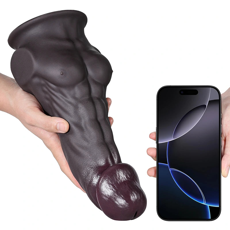 11" Lifelike Silicone Big Dildo with Pectorals