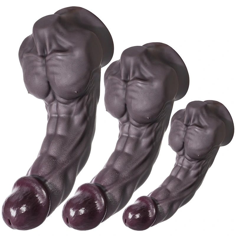10.23" Inch Silicone Dildo with Chest Muscles