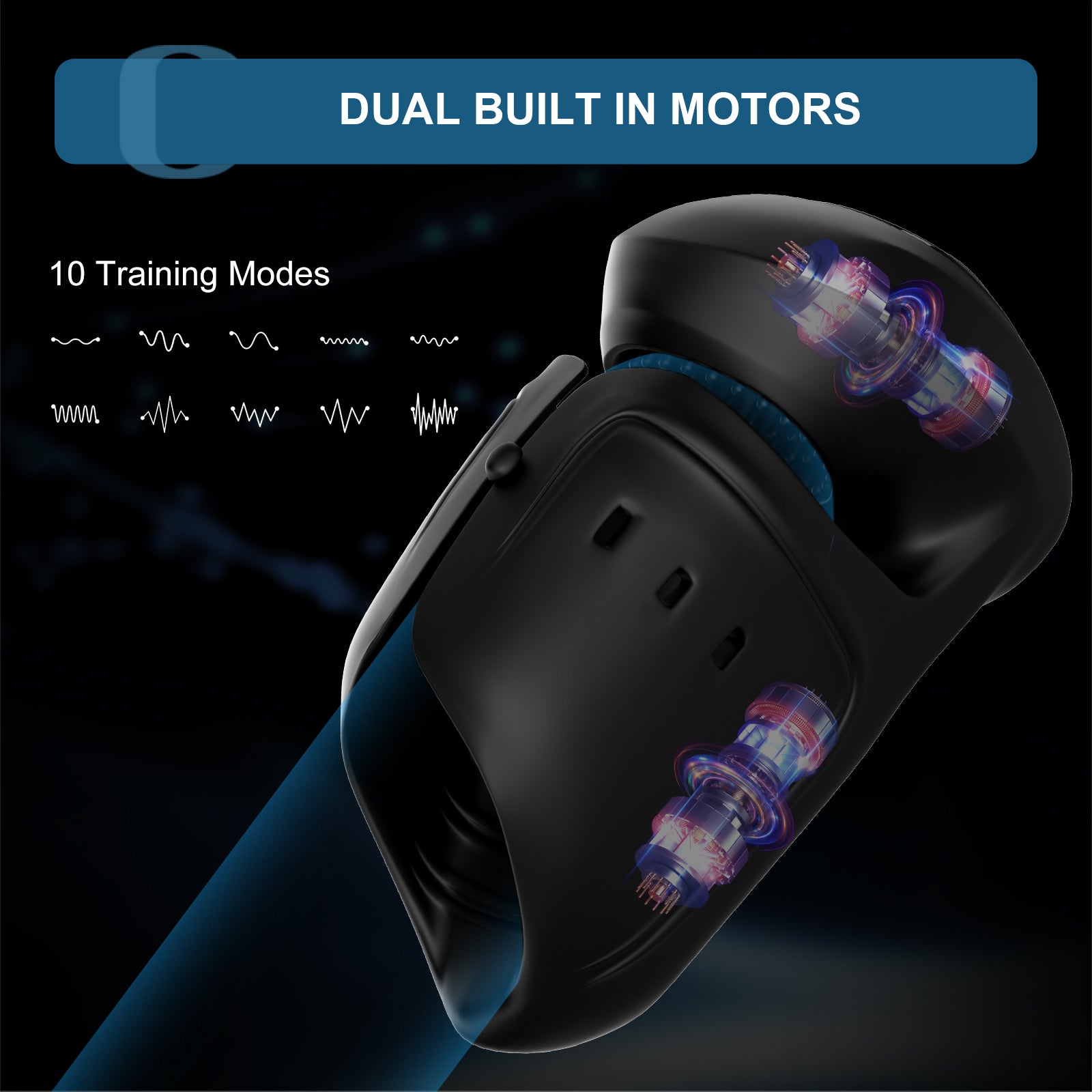 Adjustable Glans Trainer with Vibrating Cock Hardness for Extended Training