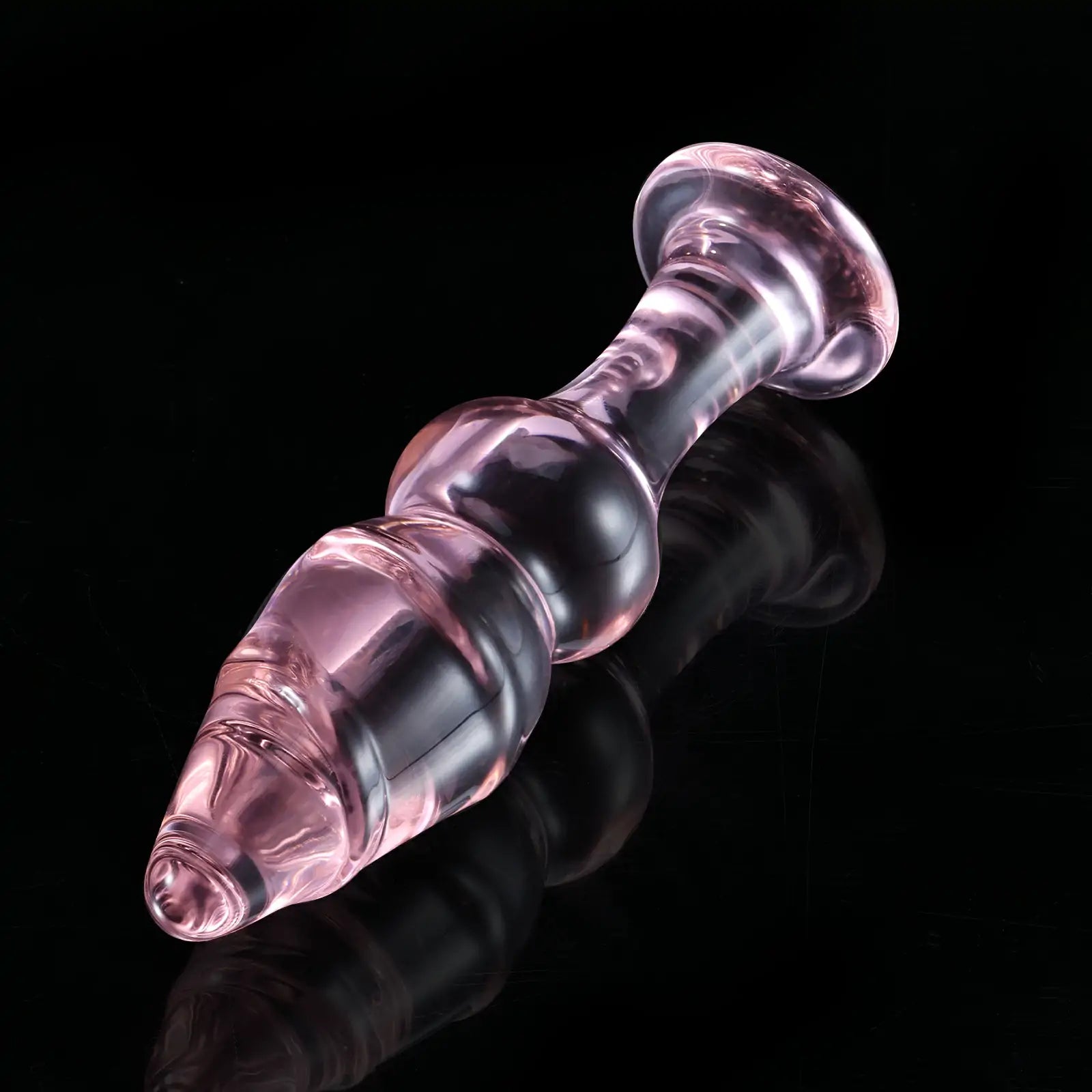 5.0-Inch Spiral Beaded Glass Butt Plug