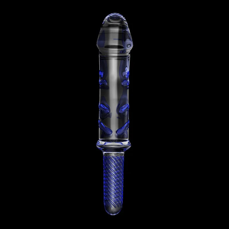11.61 Inch Glass Dildo with Lifelike Glans and Handle