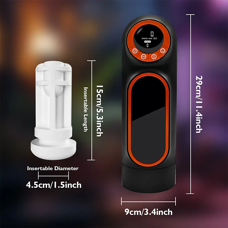 Hands-free Thrusting Sucking Vibrating Male Stroker with Suction Cup