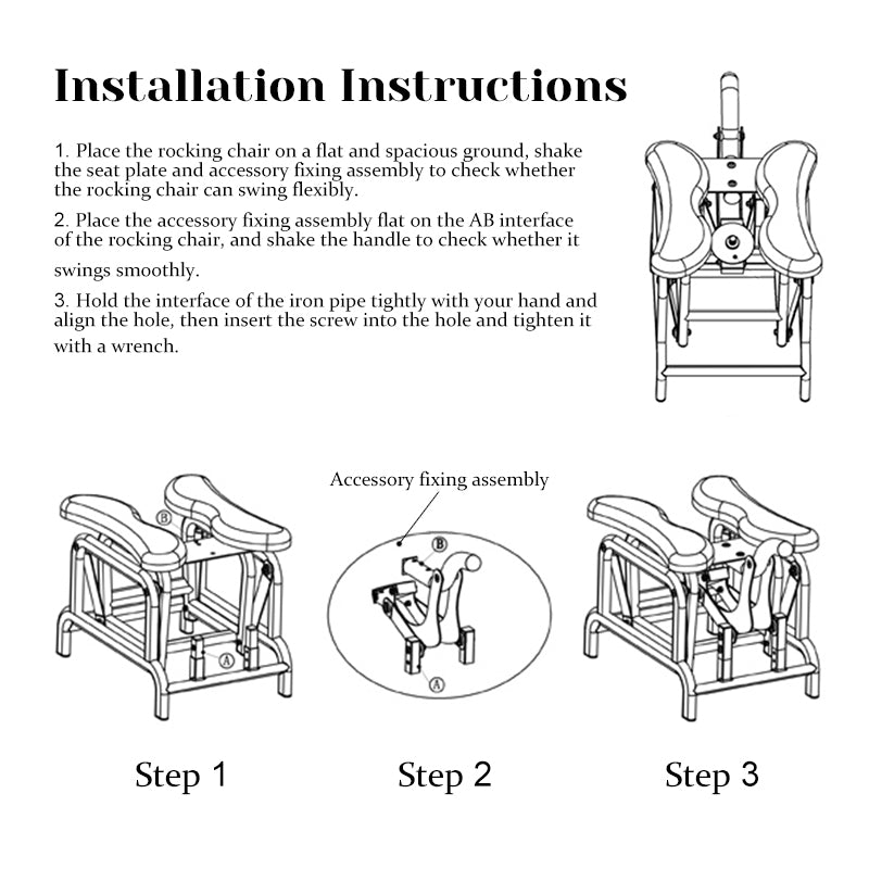 Heavy Hand Rocking Chair With Dildo