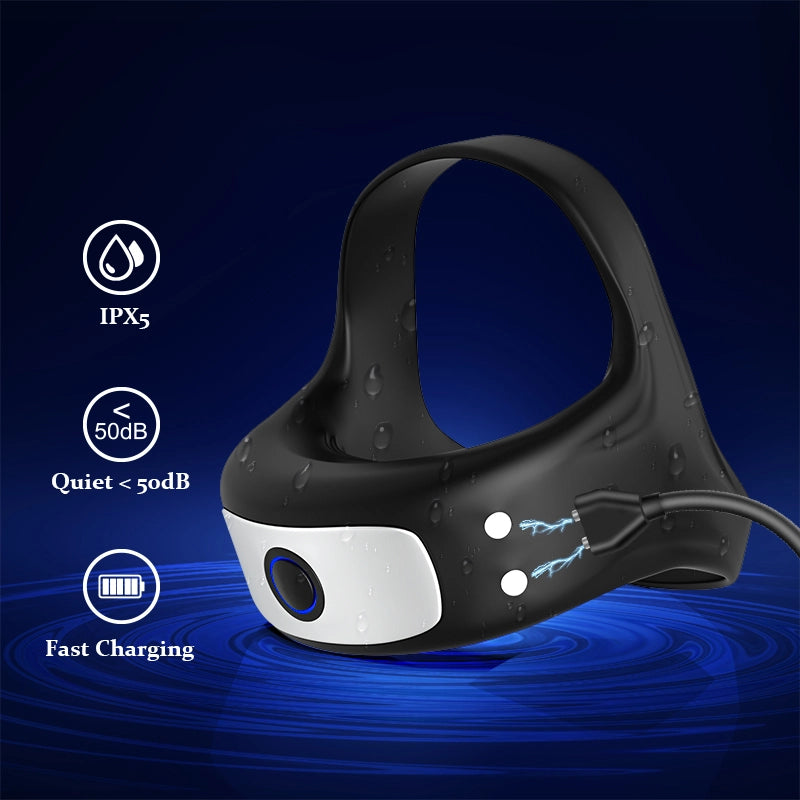 Dual Penis Ring with 10 Vibration Fast Charging