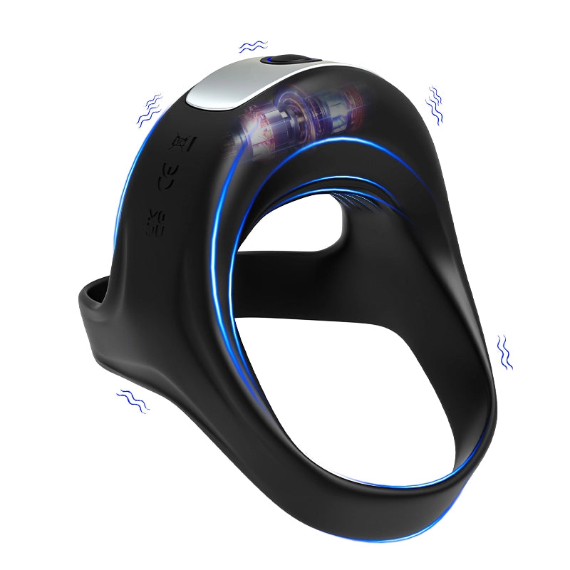 Dual Penis Ring with 10 Vibration Fast Charging