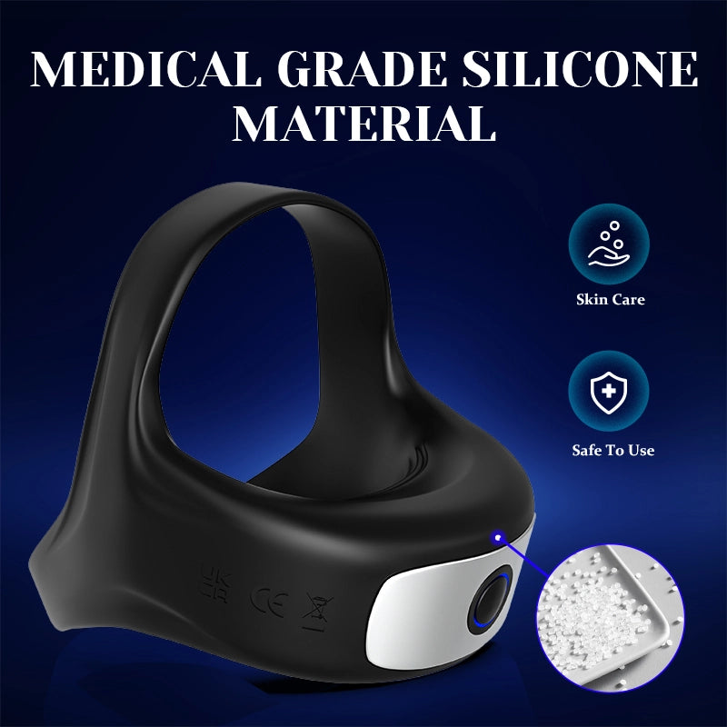 Dual Penis Ring with 10 Vibration Fast Charging