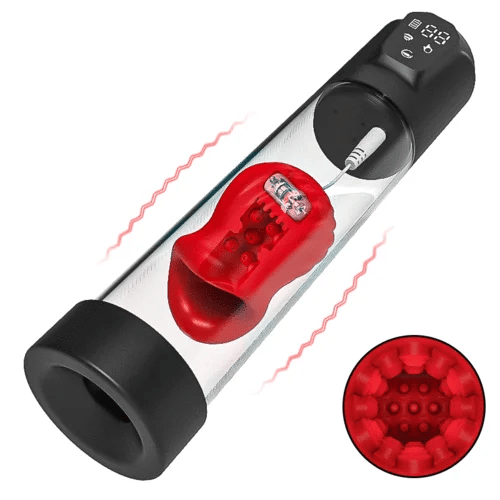 Electric Waterproof Penis Pump With Sucking Vibrating Function Electric Waterproof Penis Pump With Sucking Vibrating Function