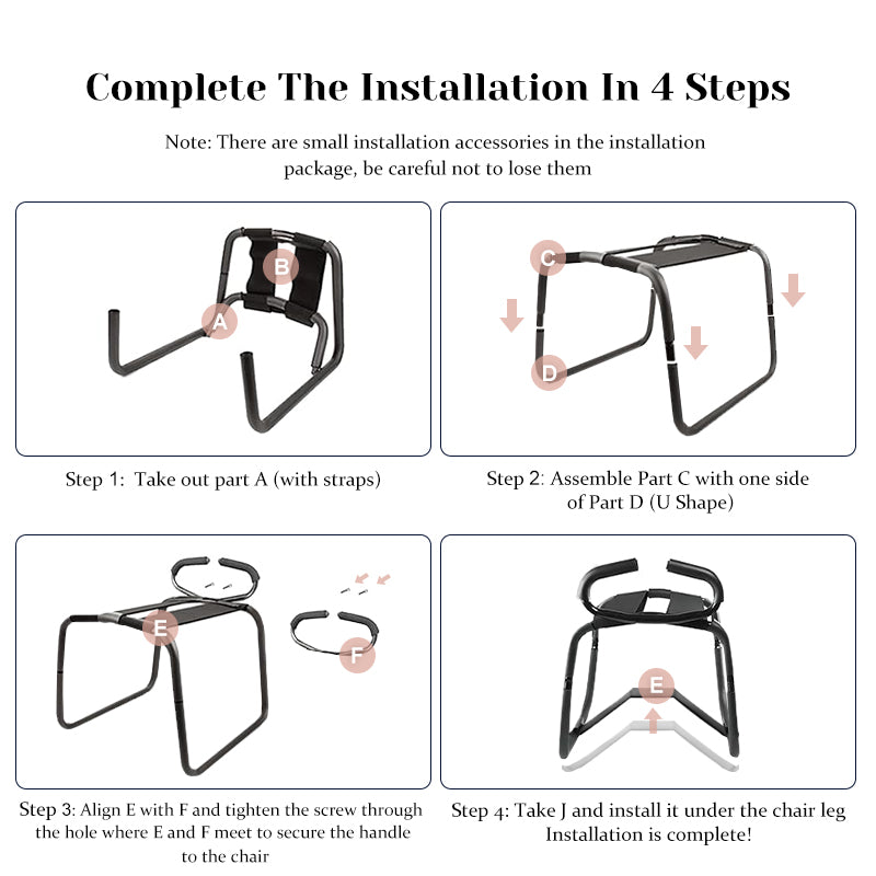 Sex Position Enhancer Chair With Armrests & 7.48" Dildo