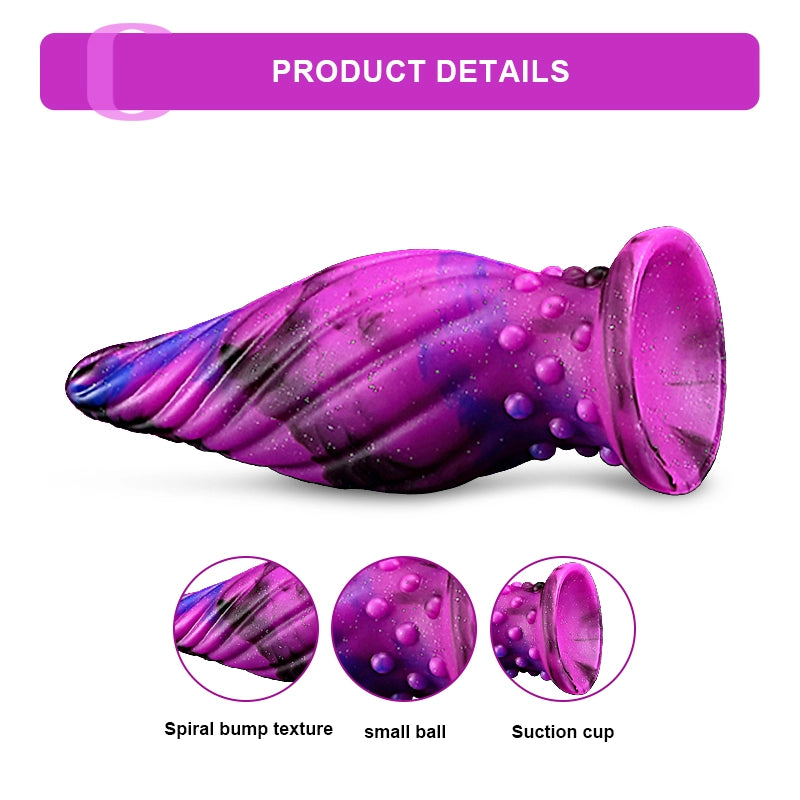 3 Pcs 3 Size Purple Silicone Butt Plug Set