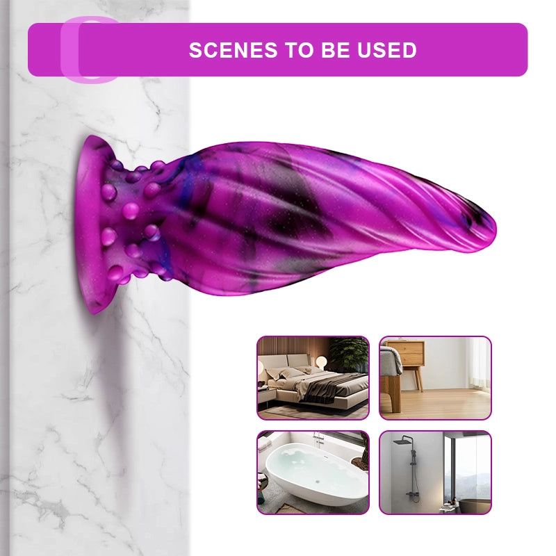 3 Pcs 3 Size Purple Silicone Butt Plug Set