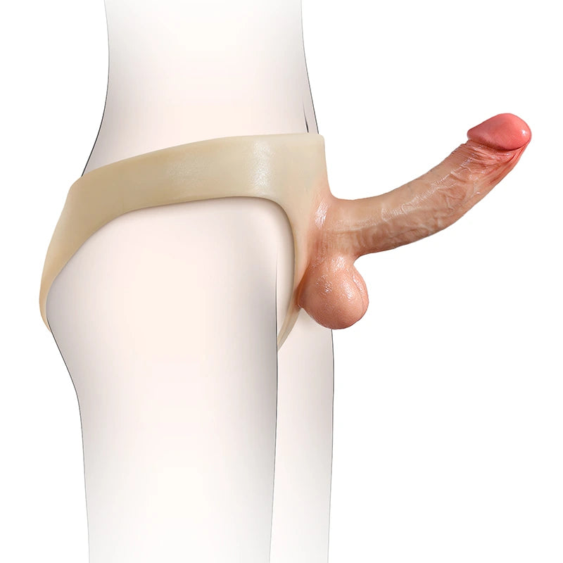 Wearable Dildo Solid Dildo Strap on & Moving Balls