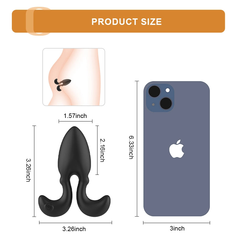10 Vibrating Modes Wearable Small Silicone Anal Plug
