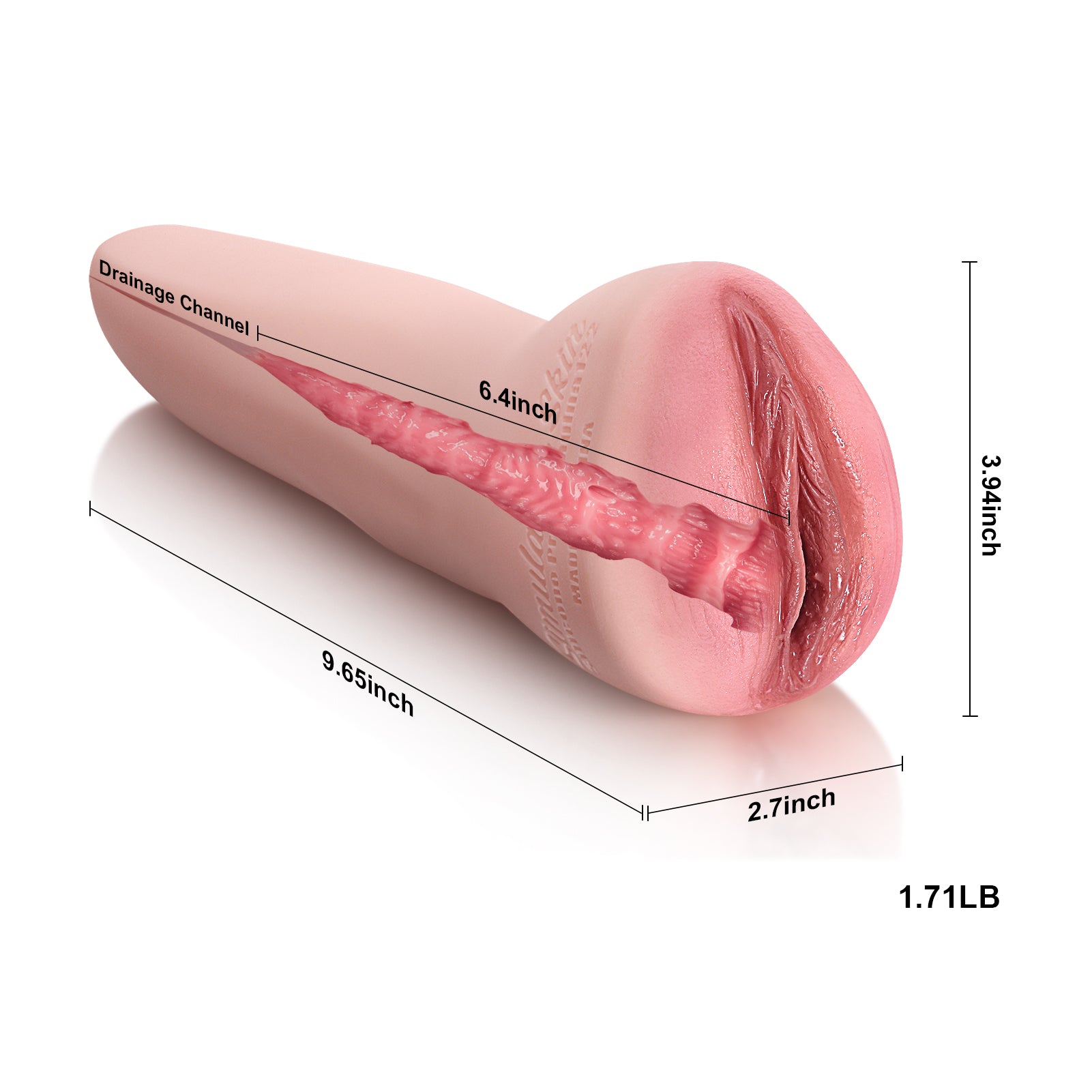 The Dawn : 1.7LB Silicone Realistic Pocket Pussy