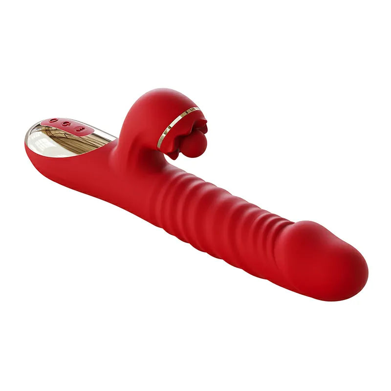 2 In 1 G Spot Stimulator Thrusting Vibrator