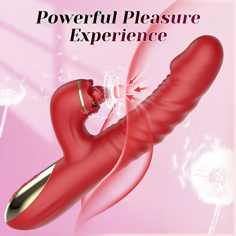 2 In 1 G Spot Stimulator Thrusting Vibrator