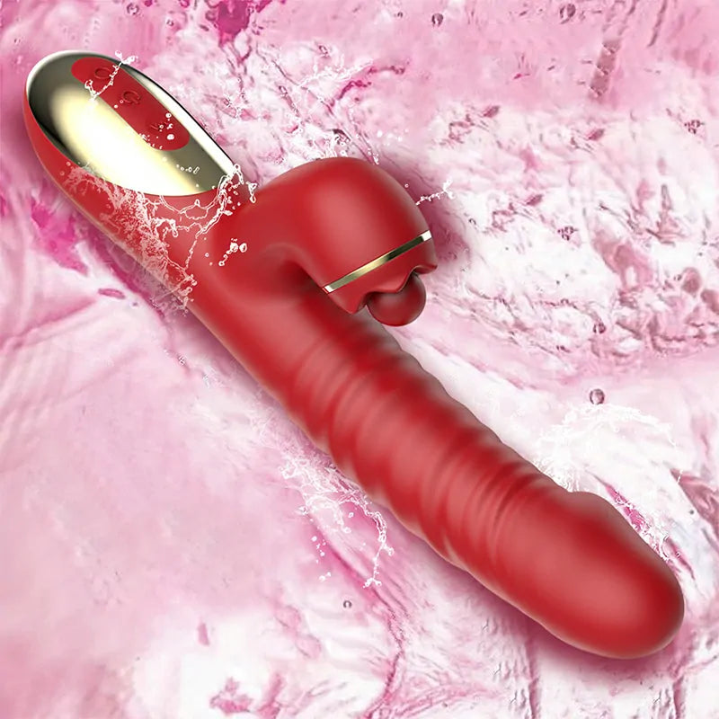2 In 1 G Spot Stimulator Thrusting Vibrator